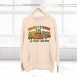 Lift Hard Look Mad Adorable Fleece Hoodie, Cozy Sweatshirt, Relaxed Apparel, Gift for Friends, Casual Wear, Chill Hoodie