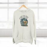 Adventure-Ready Fleece Hoodie | 'Hold the Line' Graphic | Perfect for Outdoor Enthusiasts, Gift for Dad, Casual Wear, Winter Inspired