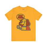 Woof Power Unisex Tee, Dog Lover Shirt, Fun Graphic Tee, Pet Owner Gift, Cartoon Dog T-Shirt, Animal Lover Apparel