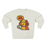 Woof Power Dog Sweatshirt, Funny Pet Lover Gift, Cute Unisex Crewneck, Animal Lover Apparel, Cozy Gift for Dog Owners
