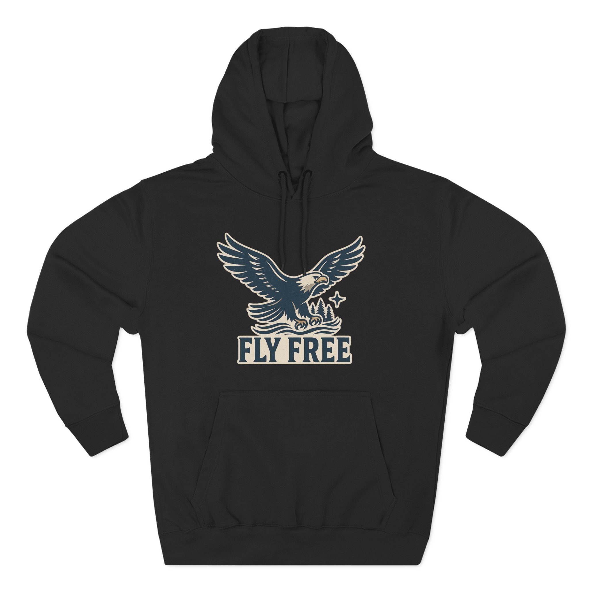 Fly Free Eagle Hoodie: Cozy, Casual Sweatshirt for Outdoor Enthusiasts, Fall Fashion, Gift for Nature Lovers, Adventure Wear, Weekend Vibes