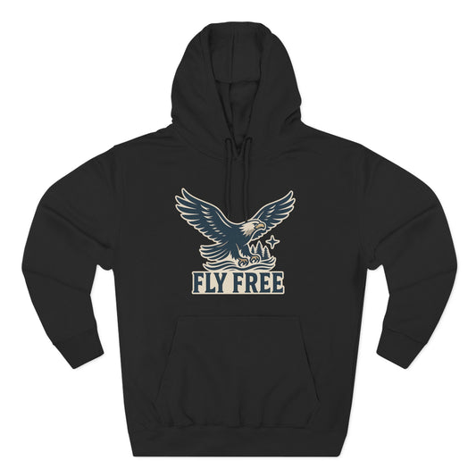 Fly Free Eagle Hoodie: Cozy, Casual Sweatshirt for Outdoor Enthusiasts, Fall Fashion, Gift for Nature Lovers, Adventure Wear, Weekend Vibes