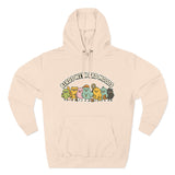 Birds with Bad Moods Adorable Fleece Hoodie, Cozy Sweatshirt, Relaxed Apparel, Gift for Friends, Casual Wear, Chill Hoodie