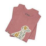 Floral Dog Lover Tee, Pet Shirt, Unisex Animal Tee, Gift for Dog Owners, Eco-Friendly Apparel