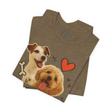 Cute Dog Lover Tee - Unleash Happiness Shirt, Pet Owner Gift, Animal Lover Apparel, Casual Wear, Birthday Gift