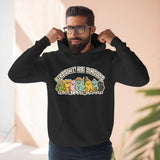 Birds with Bad Moods Adorable Fleece Hoodie, Cozy Sweatshirt, Relaxed Apparel, Gift for Friends, Casual Wear, Chill Hoodie