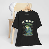 Ukyo-e Double Frog Tee - Let It Rain Happy, Ukyo-e Cozy TShirt, Gift, Trending Cute Animal Top, Cute Frog Tshirt