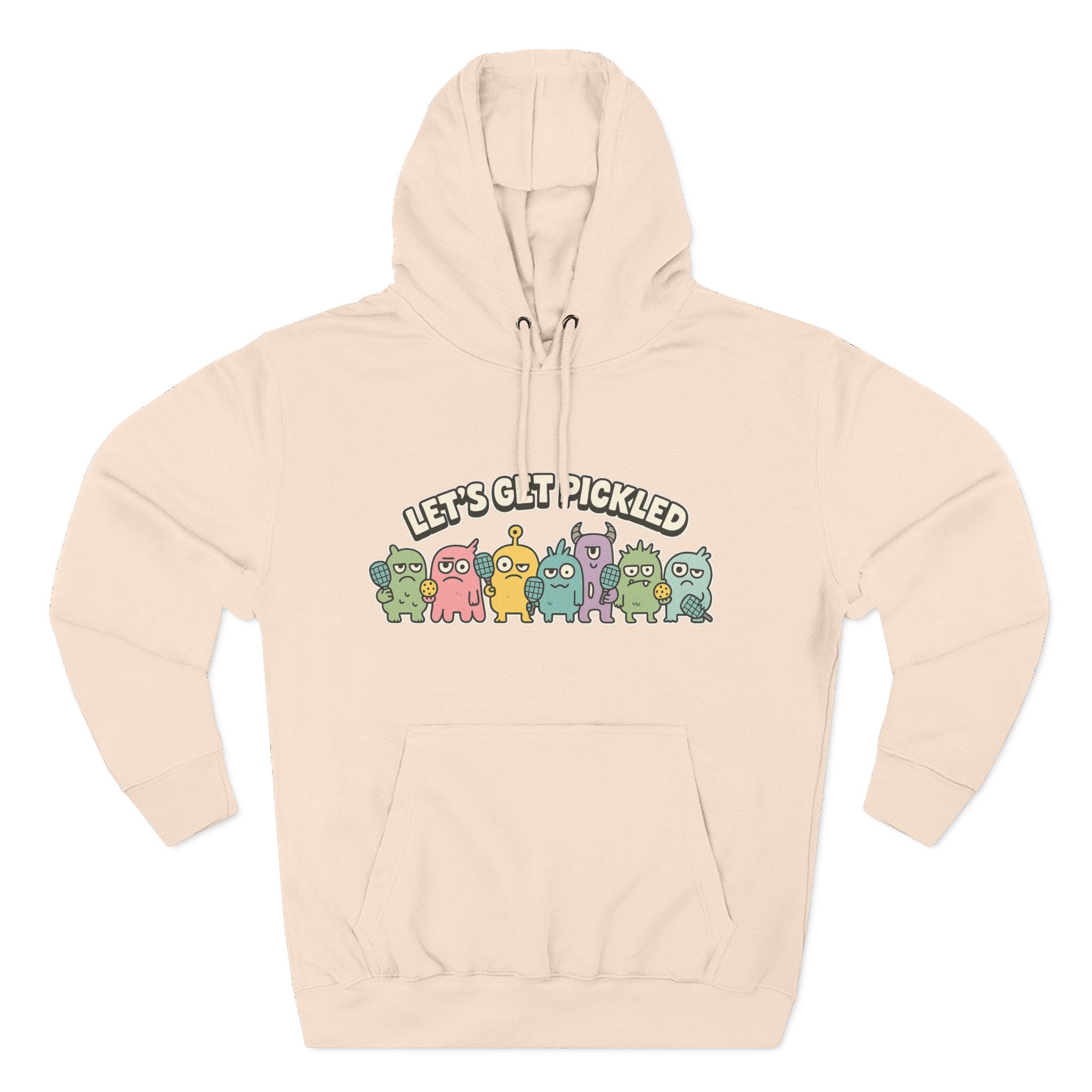 Let's get pickled Adorable Fleece Hoodie, Cozy Sweatshirt, Relaxed Apparel, Gift for Friends, Casual Wear, Summer Vibes, Chill Hoodie