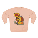 Woof Power Dog Sweatshirt, Funny Pet Lover Gift, Cute Unisex Crewneck, Animal Lover Apparel, Cozy Gift for Dog Owners