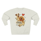 Unleash Happiness Dog Sweatshirt, Funny Pet Lover Gift, Cute Unisex Crewneck, Animal Lover Apparel, Cozy Gift for Dog Owners