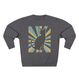Vintage Cat Sweatshirt, Perfect Gift for Cat Lovers, Casual Wear, Animal Lovers, Fall Fashion, Unisex Crewneck