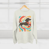Dachshund Art Crewneck Sweatshirt | Dog Lover Gift, Cozy Sweater, Pet Lover Apparel, Cute Animal Sweatshirt, Birthday Gift