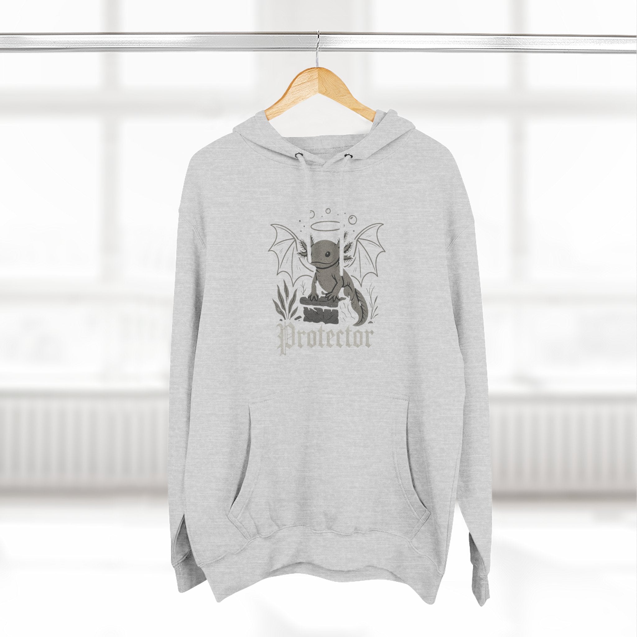 Axolotl Fleece Hoodie - Unleash Happiness, Pet Parent Gift, Cozy Dog Sweatshirt, Animal Lover Wardrobe, Comfortable Hooded Sweatshirt