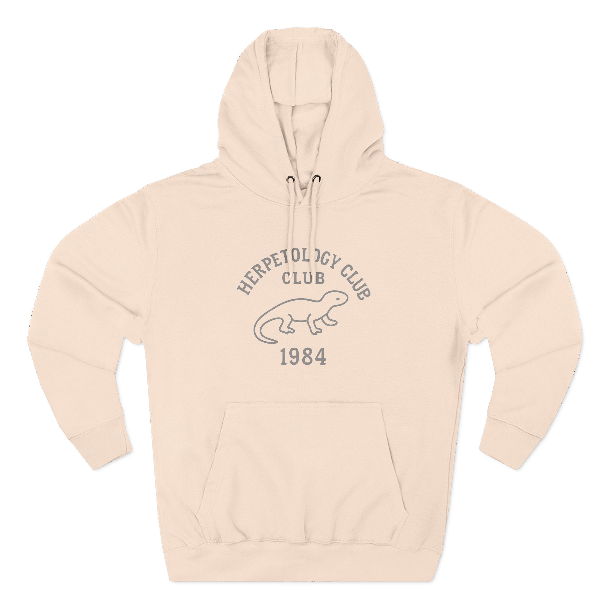 Herpetology Club Fleece Hoodie - Unleash Happiness, Pet Parent Gift, Cozy Sweatshirt, Reptile Lover Wardrobe, Comfortable Hooded Sweatshirt