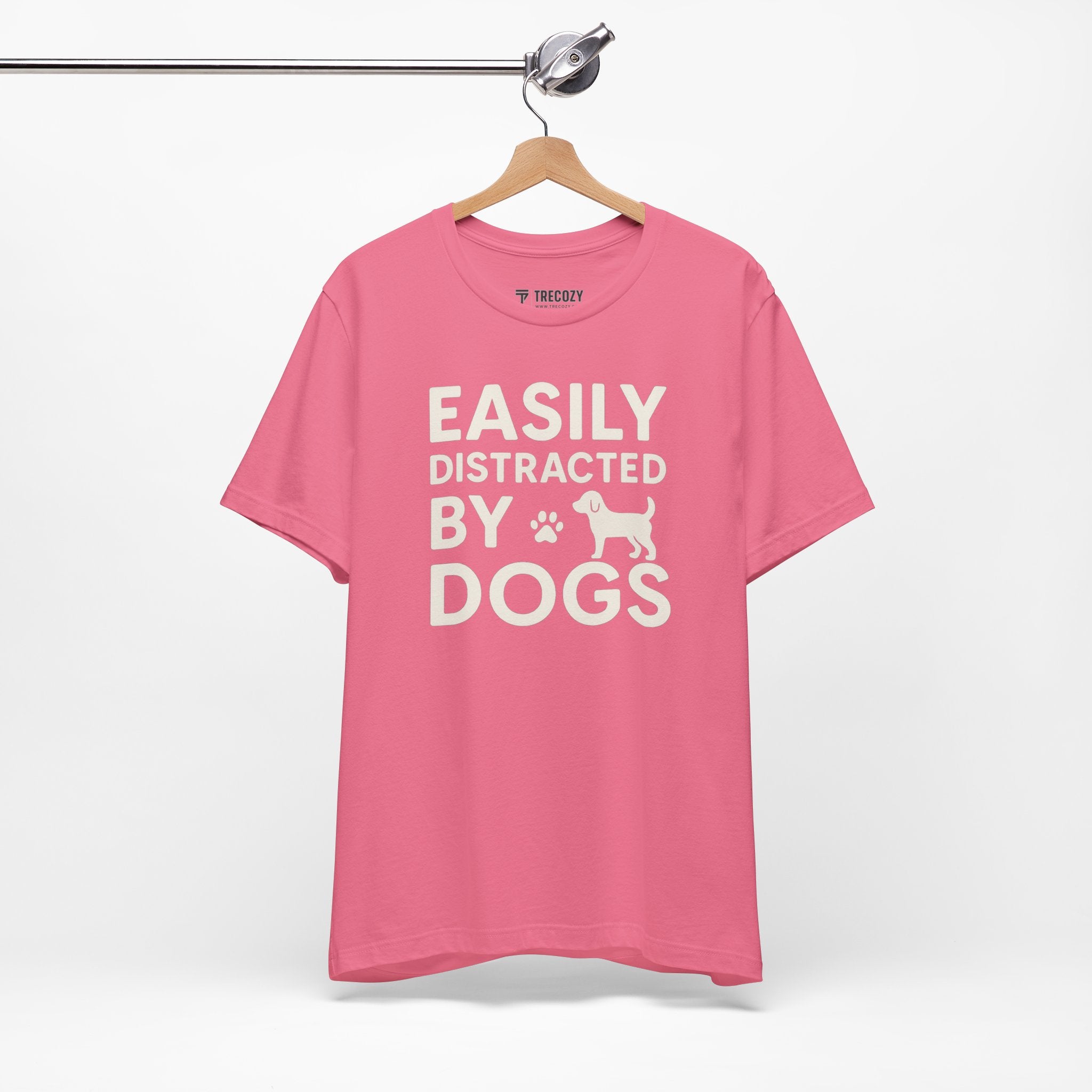 Easily Distracted by Dogs Tee - Perfect for Pet Lovers, Casual Outings, Gift for Dog Owners, Fun Dog-Themed Apparel, Animal Lover T-Shirt