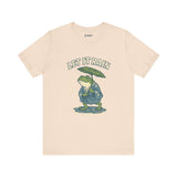 Ukyo-e Double Frog Tee - Let It Rain Happy, Ukyo-e Cozy TShirt, Gift, Trending Cute Animal Top, Cute Frog Tshirt