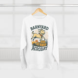 Barn Yard Acrobat GOAT Unisex Crewneck Sweatshirt | Cozy Fall Fashion, Gift for Nature Lovers, Perfect for Outdoors & Running, Seasonal Apparel