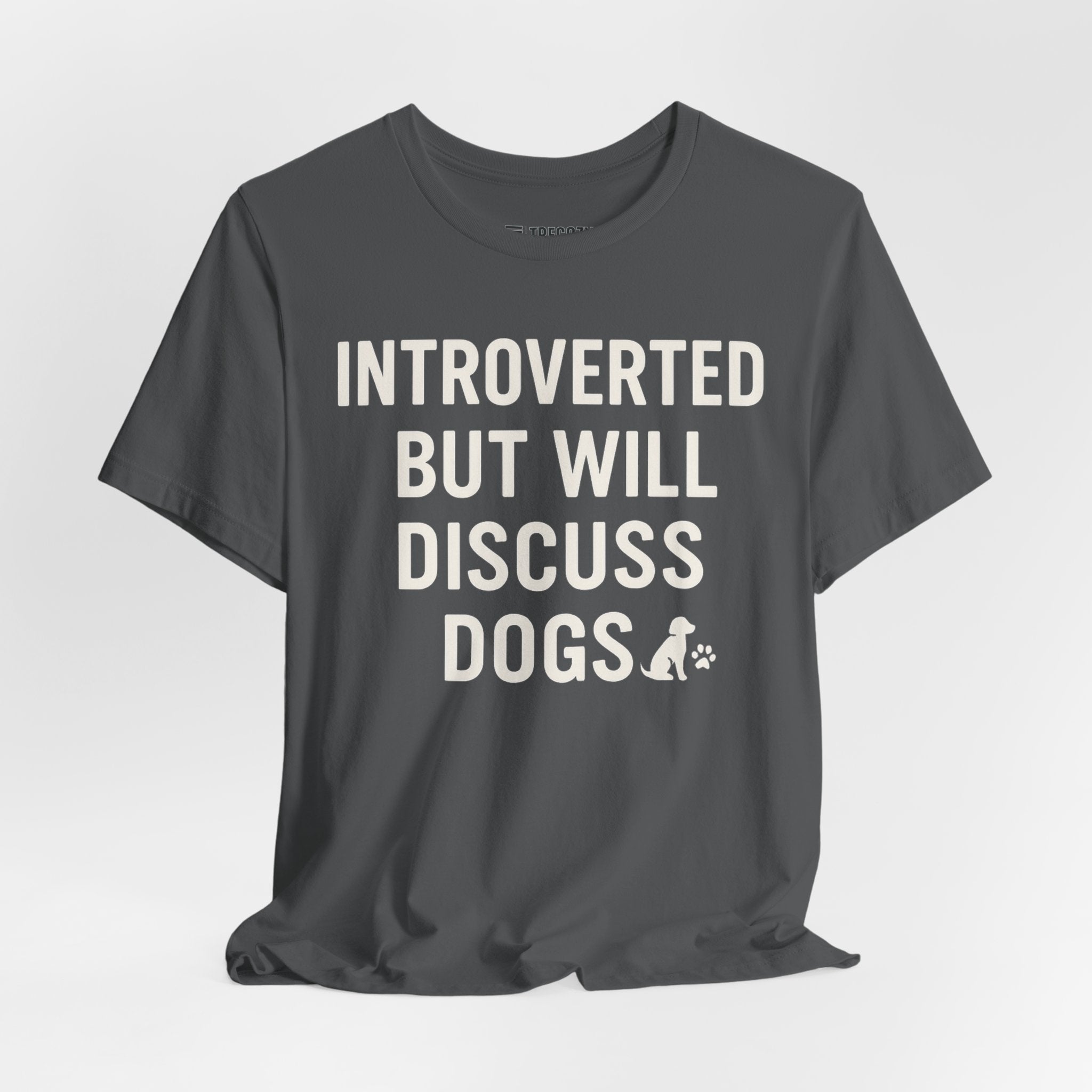 Introverted Dog Lover Tee, Funny Animal Shirt, Pet Lover Gift, Introvert Humor, Birthday Gift for Dog Owners
