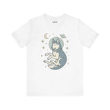 Dreaming Husky Astronaut Tee, Cozy TShirt, Gift for Pet Owners, Trending Cute Animal Top, Cute Dog Tshirt