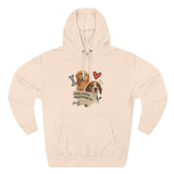 Dog Lover's Fleece Hoodie - Unleash Happiness, Pet Parent Gift, Cozy Dog Sweatshirt, Animal Lover Wardrobe, Comfortable Hooded Sweatshirt