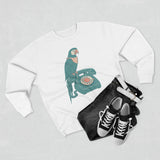 Vintage Parrot Phone Unisex Crewneck Sweatshirt, Gift for Bird Lovers, Cute Casual Wear, Retro Vibe, Ideal for Cozy Days, Birthday Gift