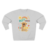 Cozy Pet-Themed Crewneck Sweatshirt - Best Friends Fur-Ever