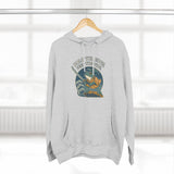 Adventure-Ready Fleece Hoodie | 'Hold the Line' Graphic | Perfect for Outdoor Enthusiasts, Gift for Dad, Casual Wear, Winter Inspired