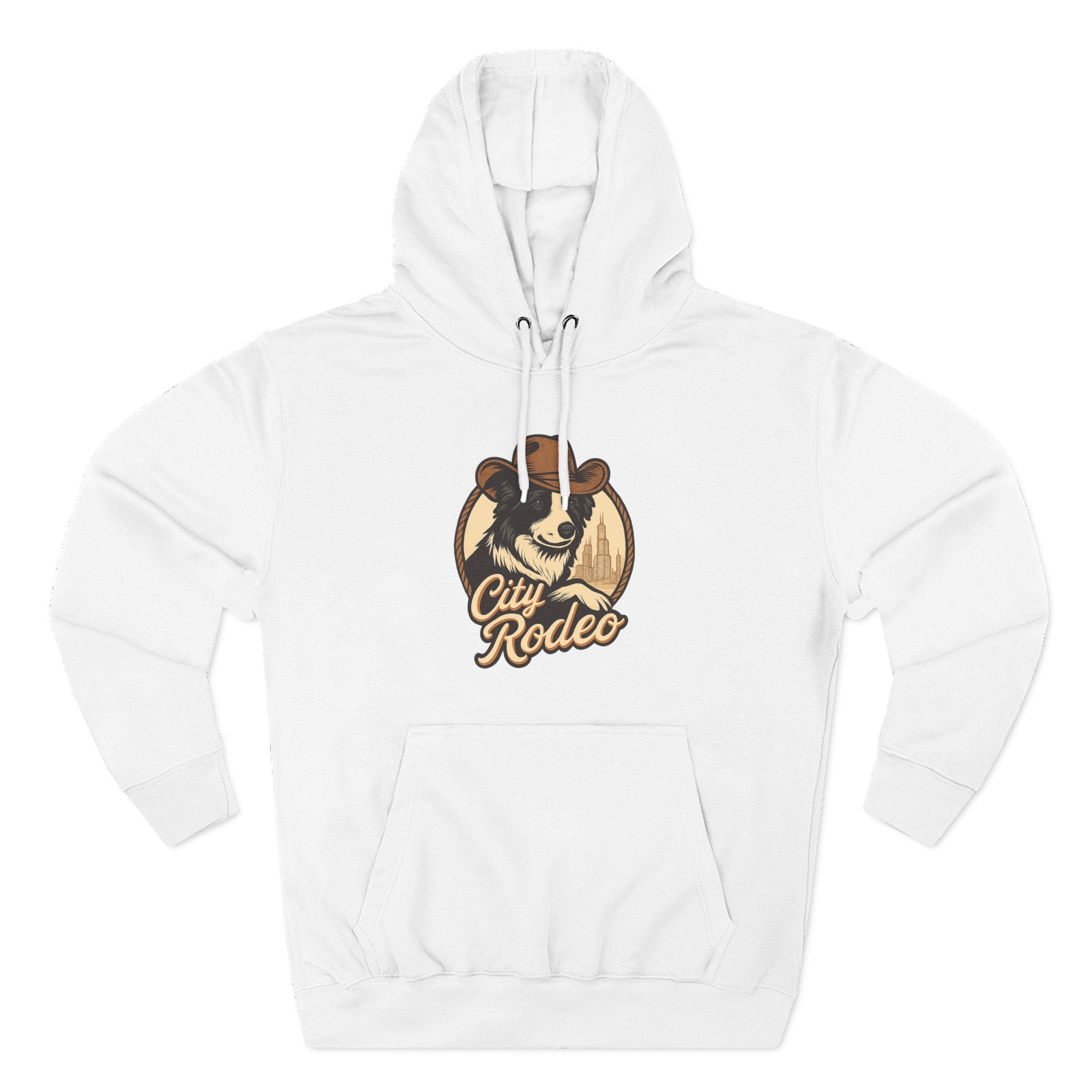 City Rodeo Fleece Hoodie, Cozy Sweatshirt, Relaxed Apparel, Gift for Friends, Casual Wear, Summer Vibes, Chill Hoodie