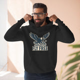 Fly Free Eagle Hoodie: Cozy, Casual Sweatshirt for Outdoor Enthusiasts, Fall Fashion, Gift for Nature Lovers, Adventure Wear, Weekend Vibes