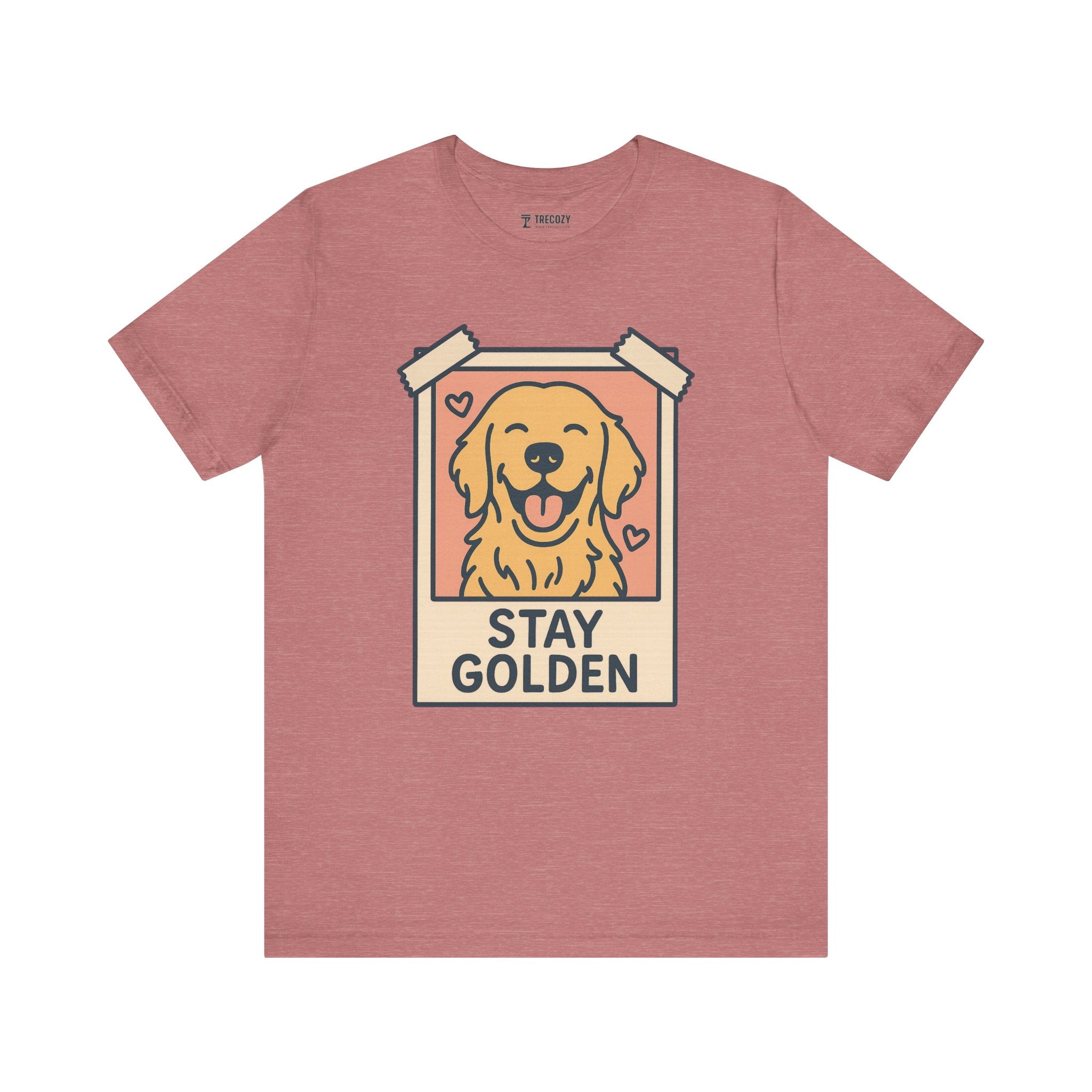 Stay Golden Dog Tee, Cozy TShirt, Gift for Pet Owners, Trending Cute Animal Top, Cute Dog Tshirt
