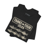Tanks on Tour Tee, Cozy Shirt, Gift for Pet Owners, Trending Cute Animal Top, Funny Fish Tshirt