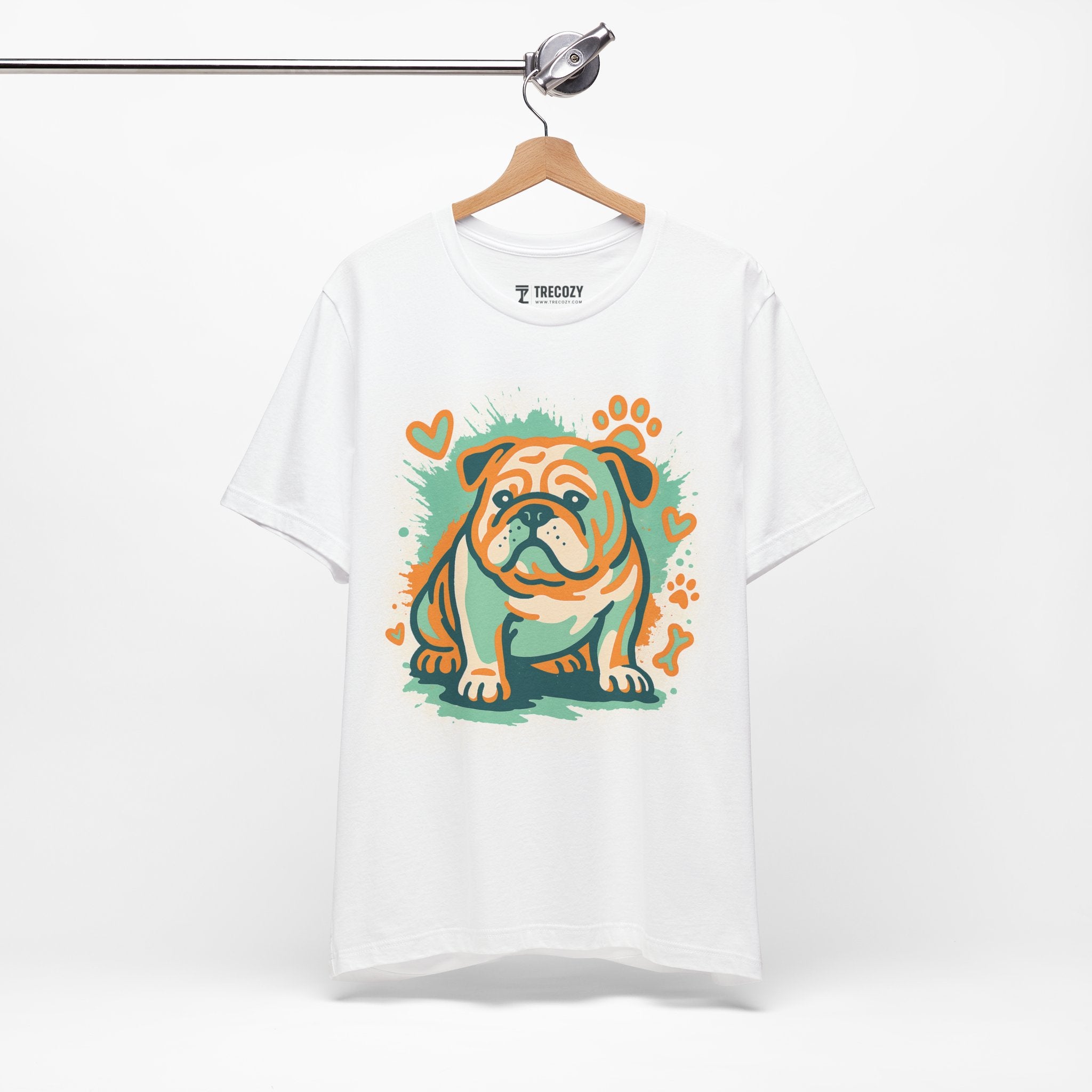 English Bulldog Tee, Cozy TShirt, Gift for Pet Owners, Trending Cute Animal Top, Cute Dog Tshirt