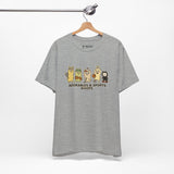 Adorables & Sports Goofs – Cute Animal Sports Cartoon T-Shirt, Fun Playful Graphic Tee