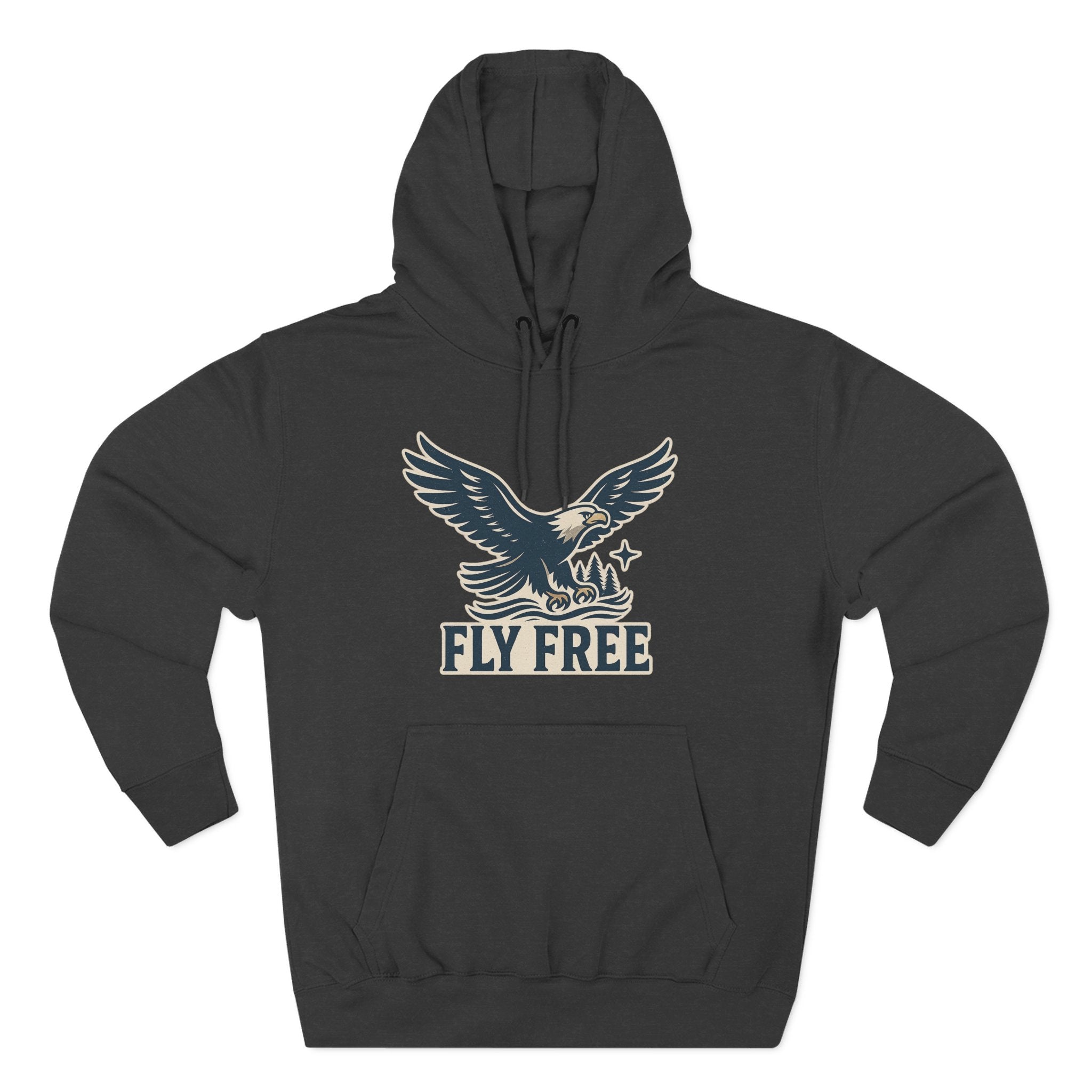 Fly Free Eagle Hoodie: Cozy, Casual Sweatshirt for Outdoor Enthusiasts, Fall Fashion, Gift for Nature Lovers, Adventure Wear, Weekend Vibes