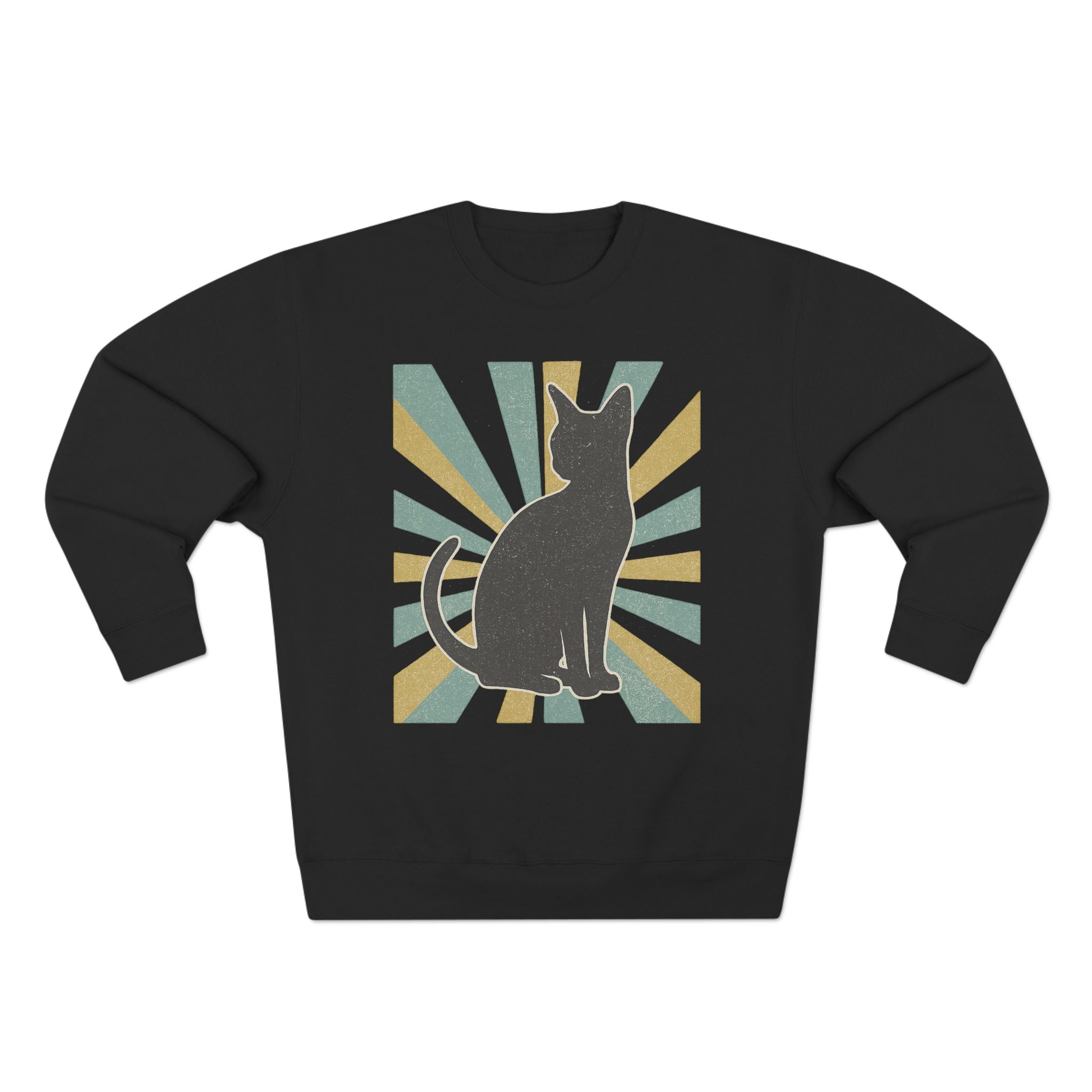 Vintage Cat Sweatshirt, Perfect Gift for Cat Lovers, Casual Wear, Animal Lovers, Fall Fashion, Unisex Crewneck
