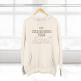 The Cold Blooded Tour Signature Fleece Hoodie - Snake, Iguana & Gecko Lovers Must-Have, Pet Parent Gift, Cozy Sweatshirt, Reptile Lover Wardrobe, Comfortable Hooded Sweatshirt