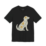 Floral Dog Lover Tee, Pet Shirt, Unisex Animal Tee, Gift for Dog Owners, Eco-Friendly Apparel