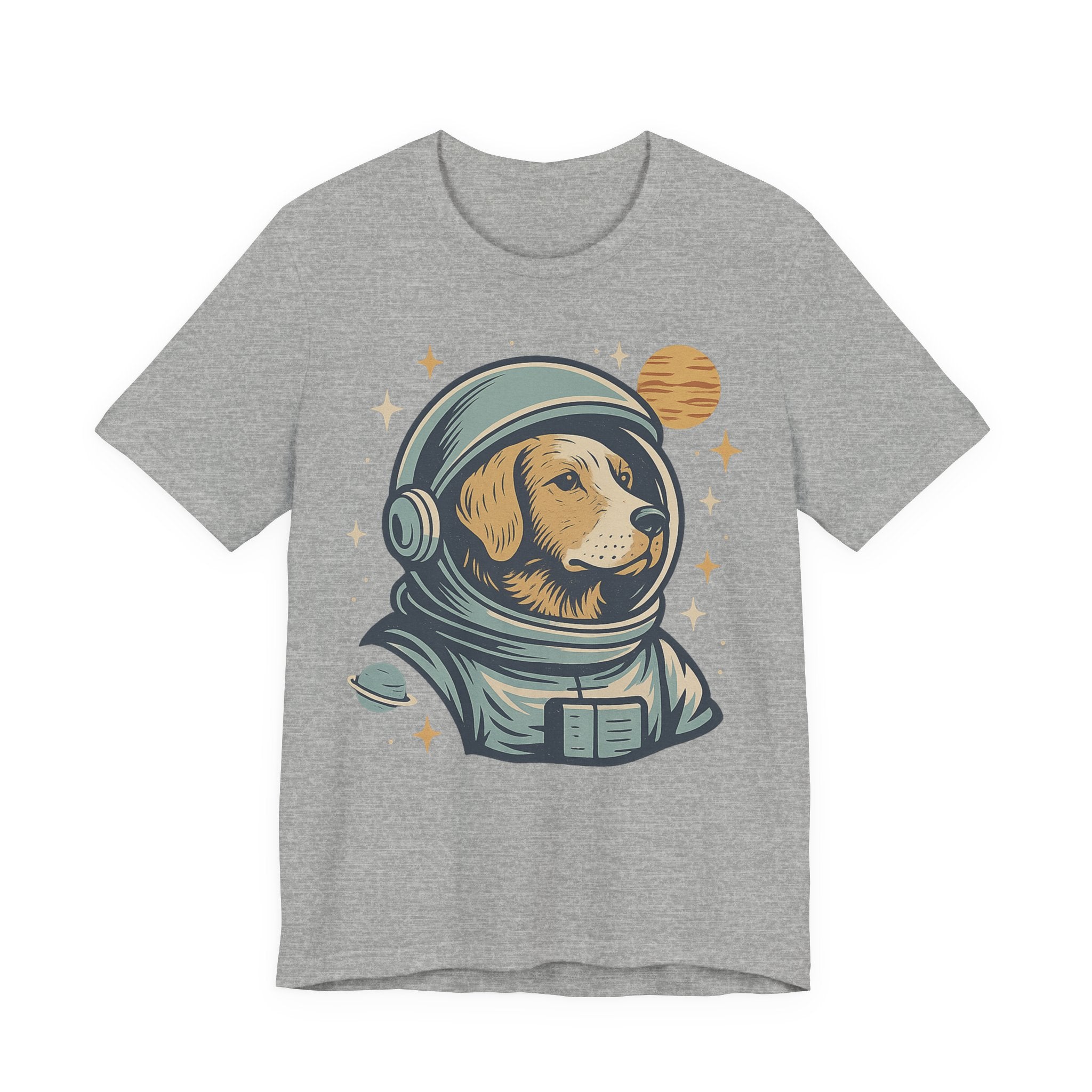 Astronaut Dog Unisex Tee | Cute Pet Lover Shirt, Dog Lover Gift, Space Themed Tee, Fun Casual Wear, Everyday Style