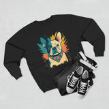 Colorful French Bulldog Crewneck Sweatshirt, Dog Lover Gift, Casual Outfit, Pet Parent Apparel, Animal Art Apparel