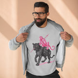 Leopard and Monkey Crewneck Sweatshirt, Cozy Sweatshirt, Nature Lover Gift, Animal Sweatshirt, Casual Wear, Unisex Fashion