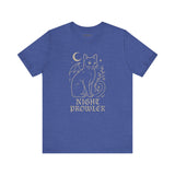 Night Prowler Cat Tee, Cozy TShirt, Gift for Pet Owners, Trending Cute Animal Top, Cute Reptile Tshirt