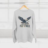 Fly Free Eagle Sweatshirt - Unisex Cozy  Crewneck, Fall Fashion, Halloween Gift, Nature Lover Apparel, Casual Style