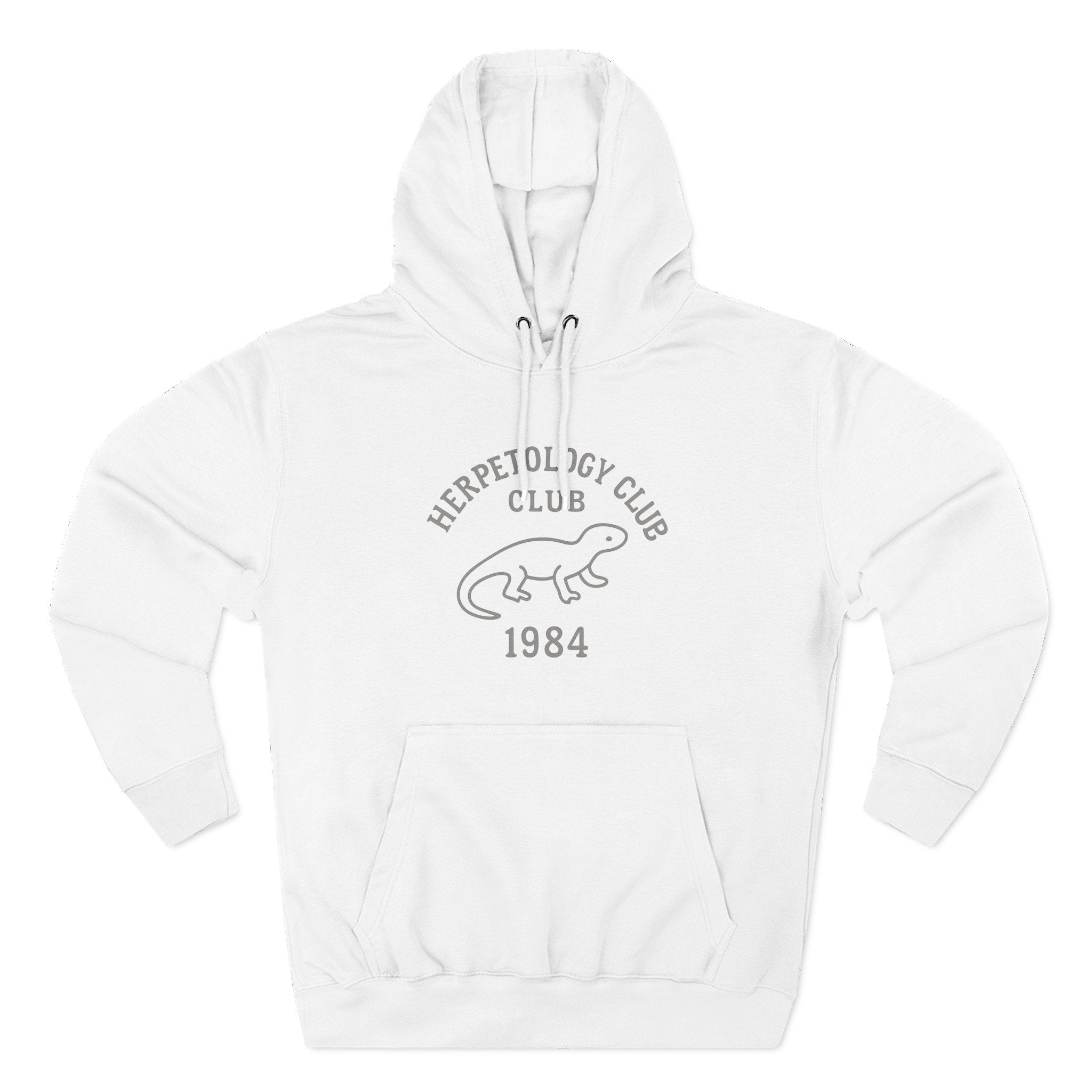 Herpetology Club Fleece Hoodie - Unleash Happiness, Pet Parent Gift, Cozy Sweatshirt, Reptile Lover Wardrobe, Comfortable Hooded Sweatshirt
