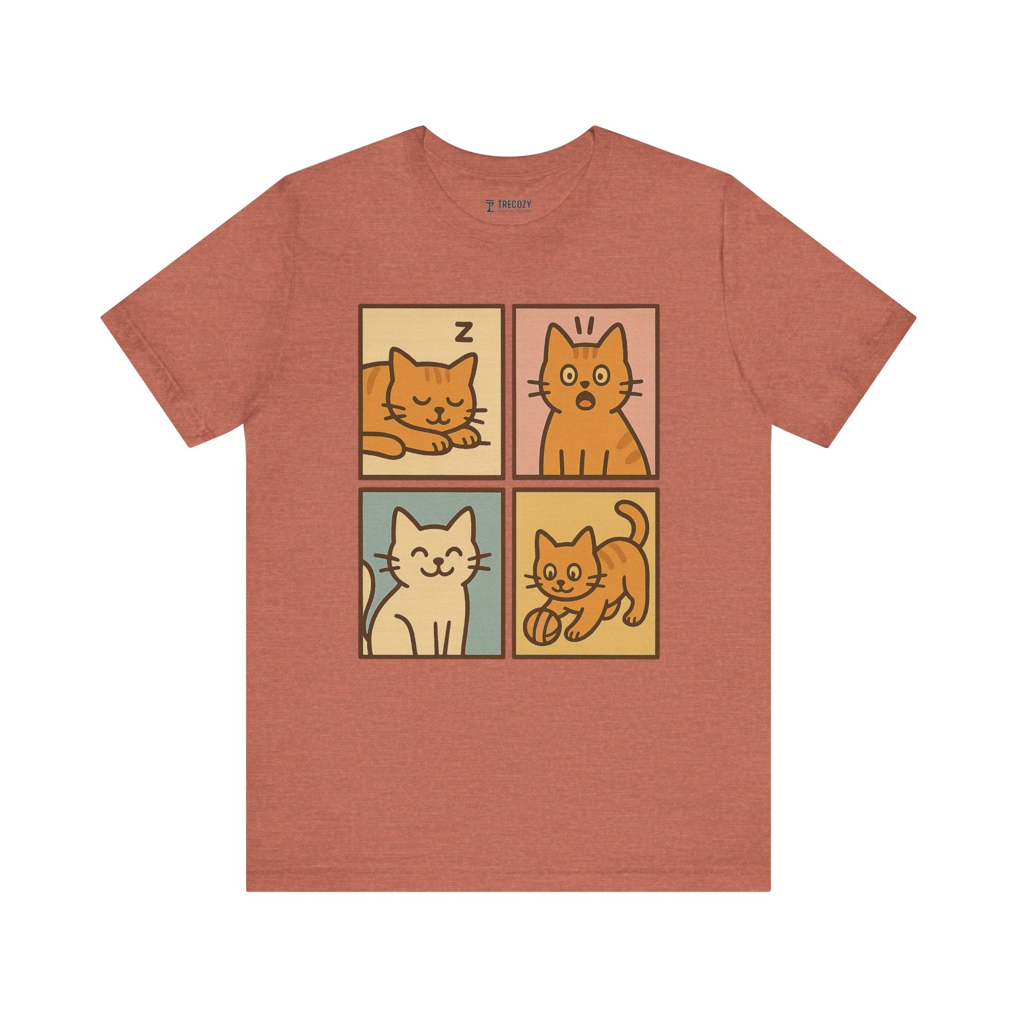 Playful Tee, Cozy Cat Lover Shirt, Gift for Pet Owners, Trending Cute Animal Top, Cute Cat Tee