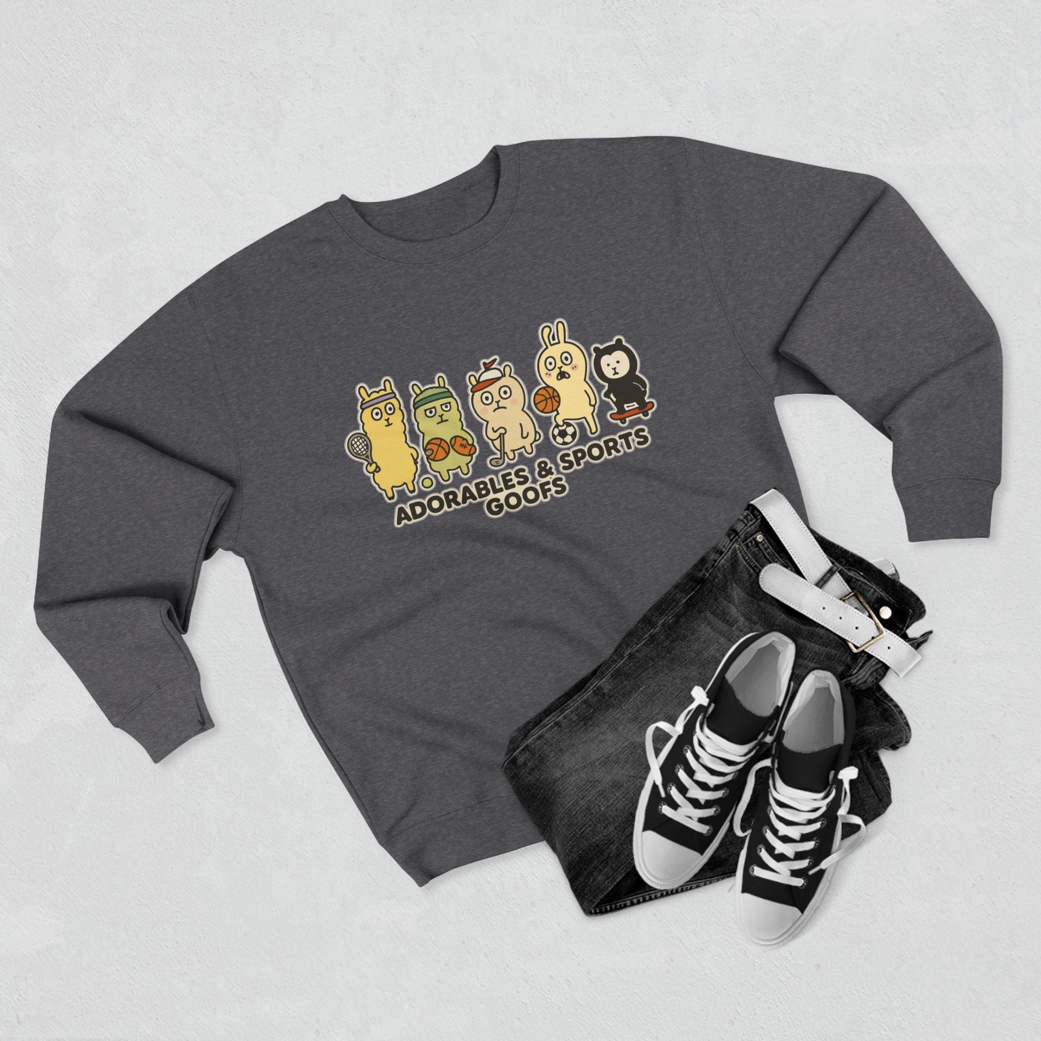Adorably Fun Unisex Crewneck Sweatshirt - Perfect for Sports Fans, Gifts, and Casual Wear