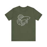 Beautiful Fish Tee, Cozy TShirt, Gift for Pet Owners, Trending Cute Animal Top, Cute Fish Tshirt