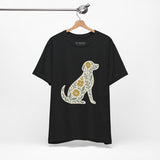 Floral Dog Lover Tee, Pet Shirt, Unisex Animal Tee, Gift for Dog Owners, Eco-Friendly Apparel
