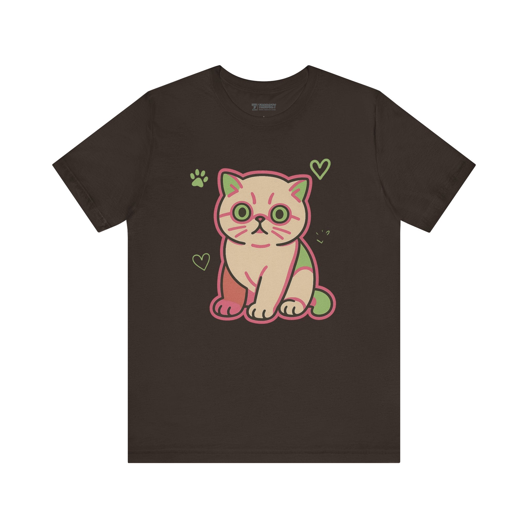 Super Cute Cat Tee, Cozy TShirt, Gift for Pet Owners, Trending Cute Animal Top, Cute Cat Tshirt