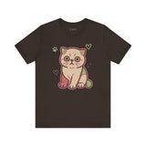 Super Cute Cat Tee, Cozy TShirt, Gift for Pet Owners, Trending Cute Animal Top, Cute Cat Tshirt