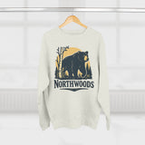 Northwoods Sweatshirt - Unisex Cozy Crewneck, Fall Fashion, Halloween Gift, Nature Lover Apparel, Casual Style